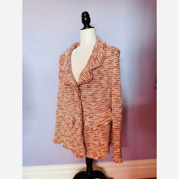 St. John Couture Fringe Trim Tweed Jacket - Picture 5 of 5